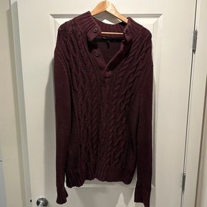 Banana Republic Cable Knit Pullover Sweater Size L